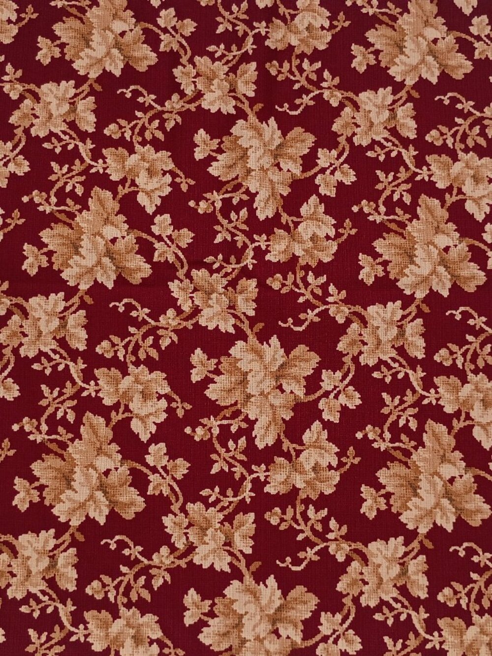 P. Kaufmann Metropolitan Museum of Art Upholstery Fabric Red Floral 5 Yards MMA